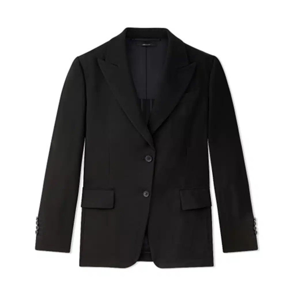 Tom Ford o1loc1c0625 GI2916 Fluid Satin Jacket in Black Size S / US 4 / IT 40 - 1 Thumbnail