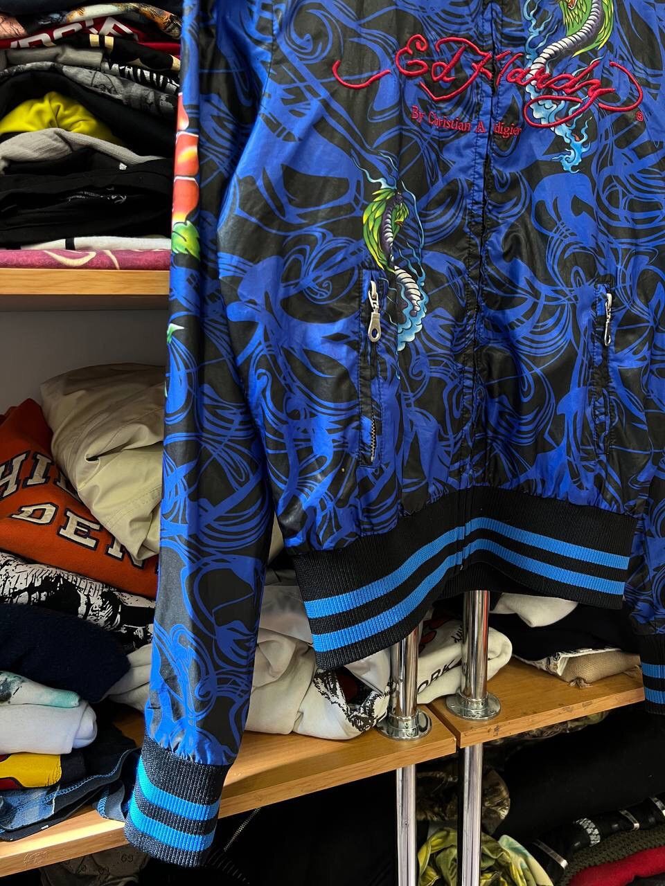 Ed Hardy Chritian Audigier Ed Hardy Fullprint Glamour Y2K Jacket Size M / US 6-8 / IT 42-44 - 5 Thumbnail