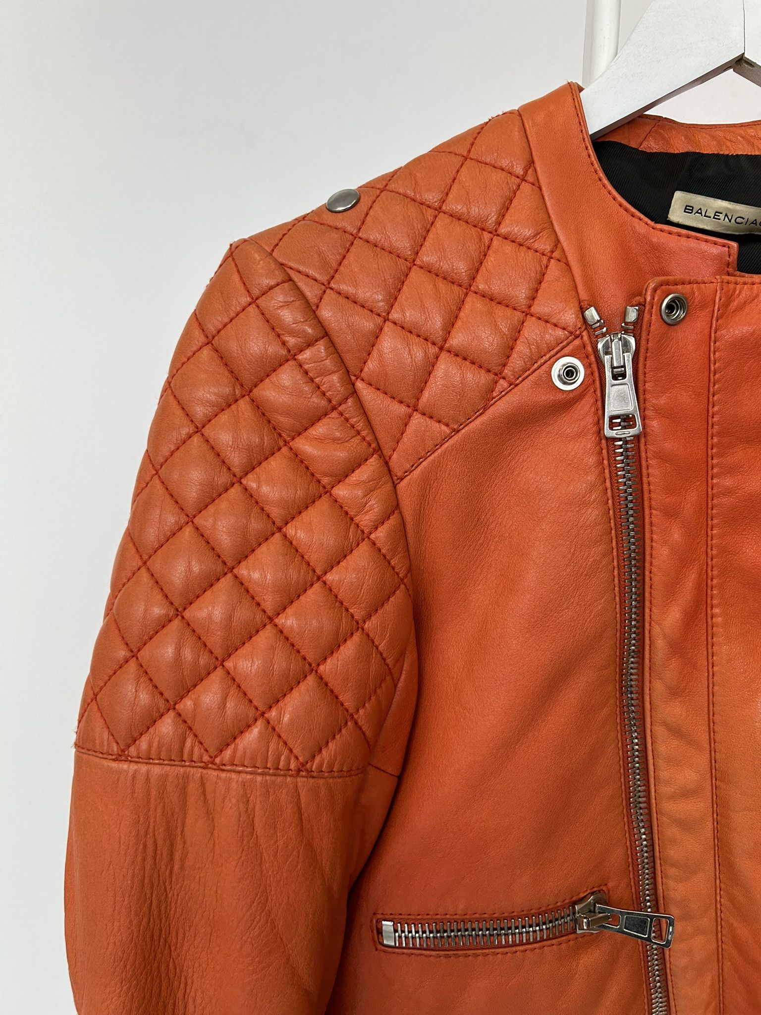 Balenciaga 2010 Balenciaga leather biker jacket Size XS / US 0-2 / IT 36-38 - 4 Thumbnail