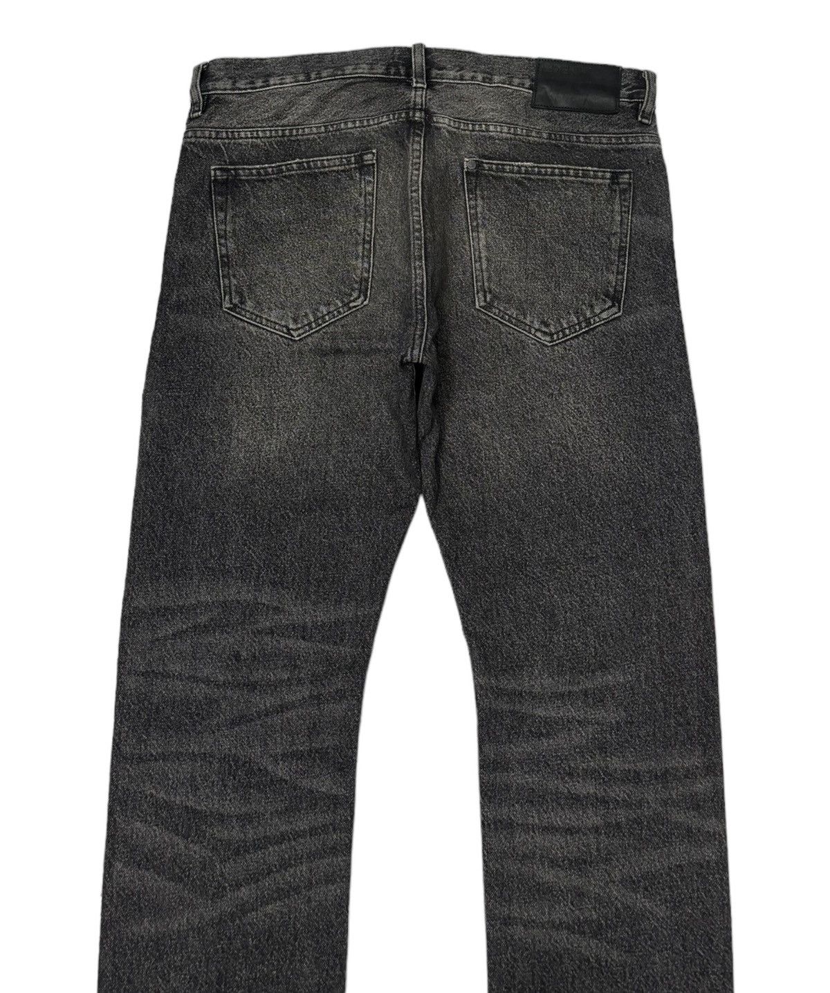 If Six Was Nine Vintage &Denim Charcoal Black Distressed Denim Jeans Size US 34 / EU 50 - 4 Thumbnail