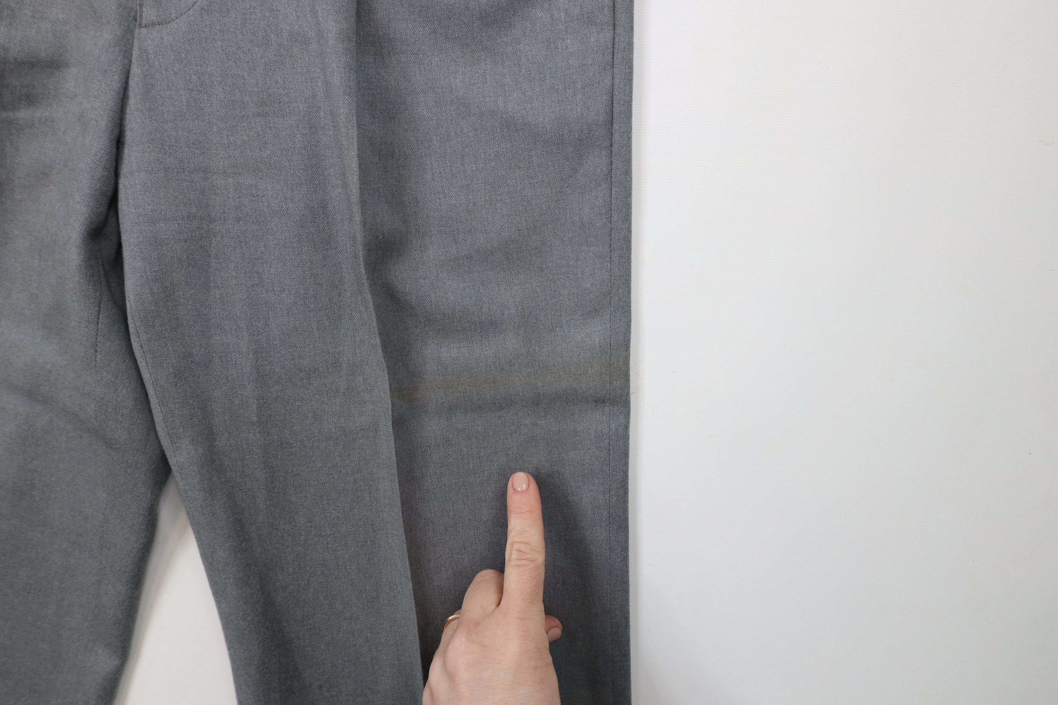 Vintage Vintage 70s Streetwear Pleated Straight Leg Chino Pants Gray Size US 28 / EU 44 - 5 Thumbnail