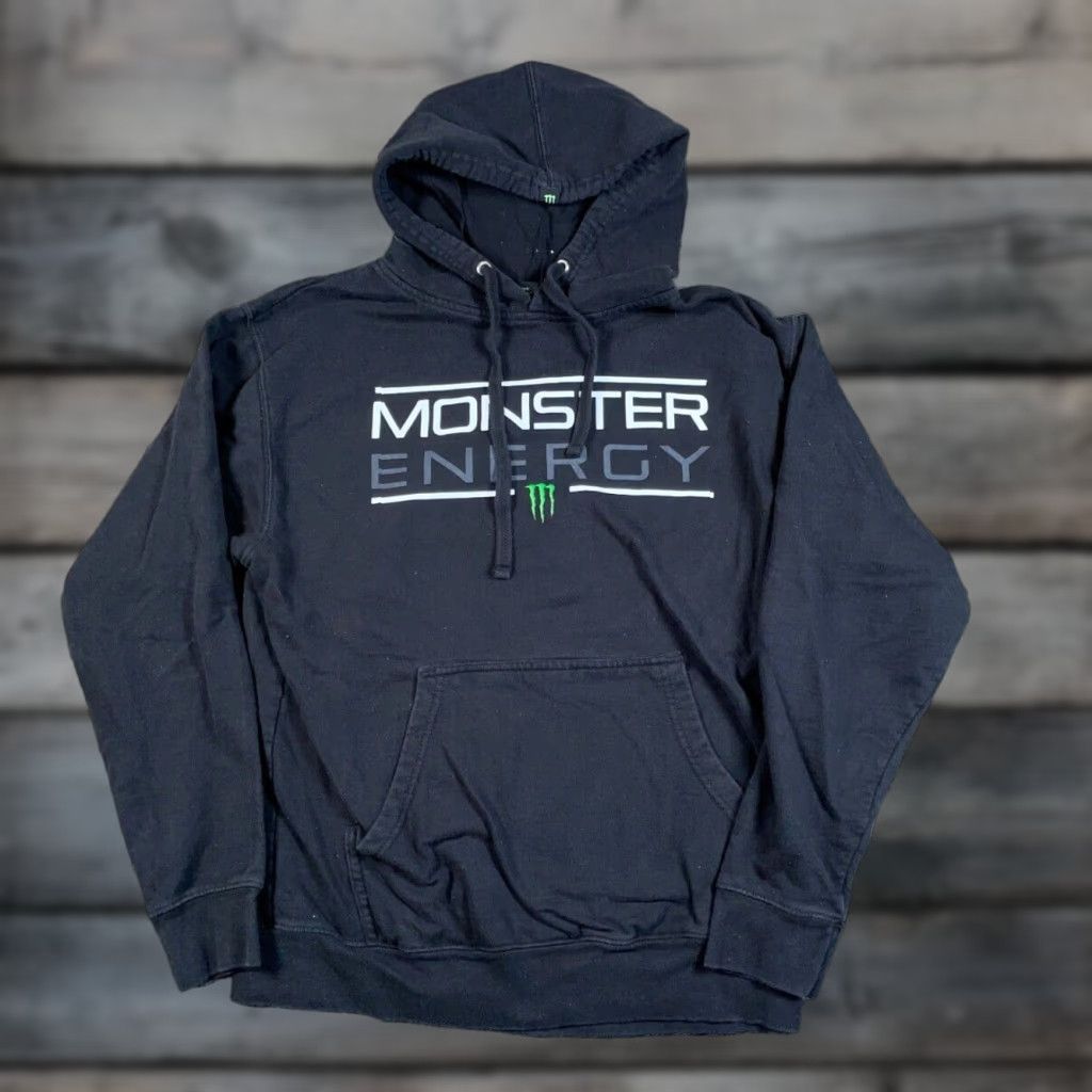 Doublet Monster Energy Hoodie Adult Medium Black Graphic Print Logo Drawstring Pockets Cotton Blend 90s Retro Mens Size US M / EU 48-50 / 2 - 1 Thumbnail