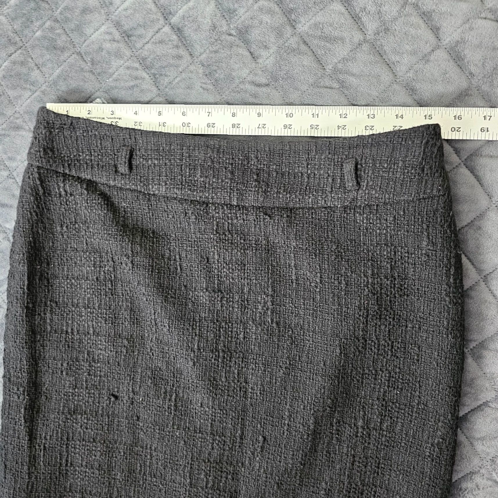White House Black Market White House Black Market Skirt Black Sz 8 Lined Pencil Straight Back Zip Size 30" / US 8 / IT 44 - 4 Thumbnail
