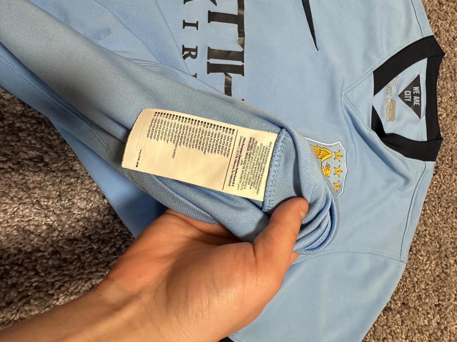 Nike MANCHESTER CITY AUTHENTIC 2014/15 HOME JERSEY NIKE SOCCER Size US S / EU 44-46 / 1 - 7 Thumbnail