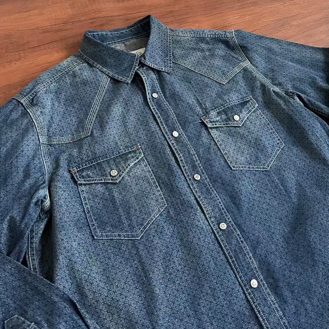 Ralph Lauren Western Cowboy Printed Shirt Size 40L - 3 Thumbnail