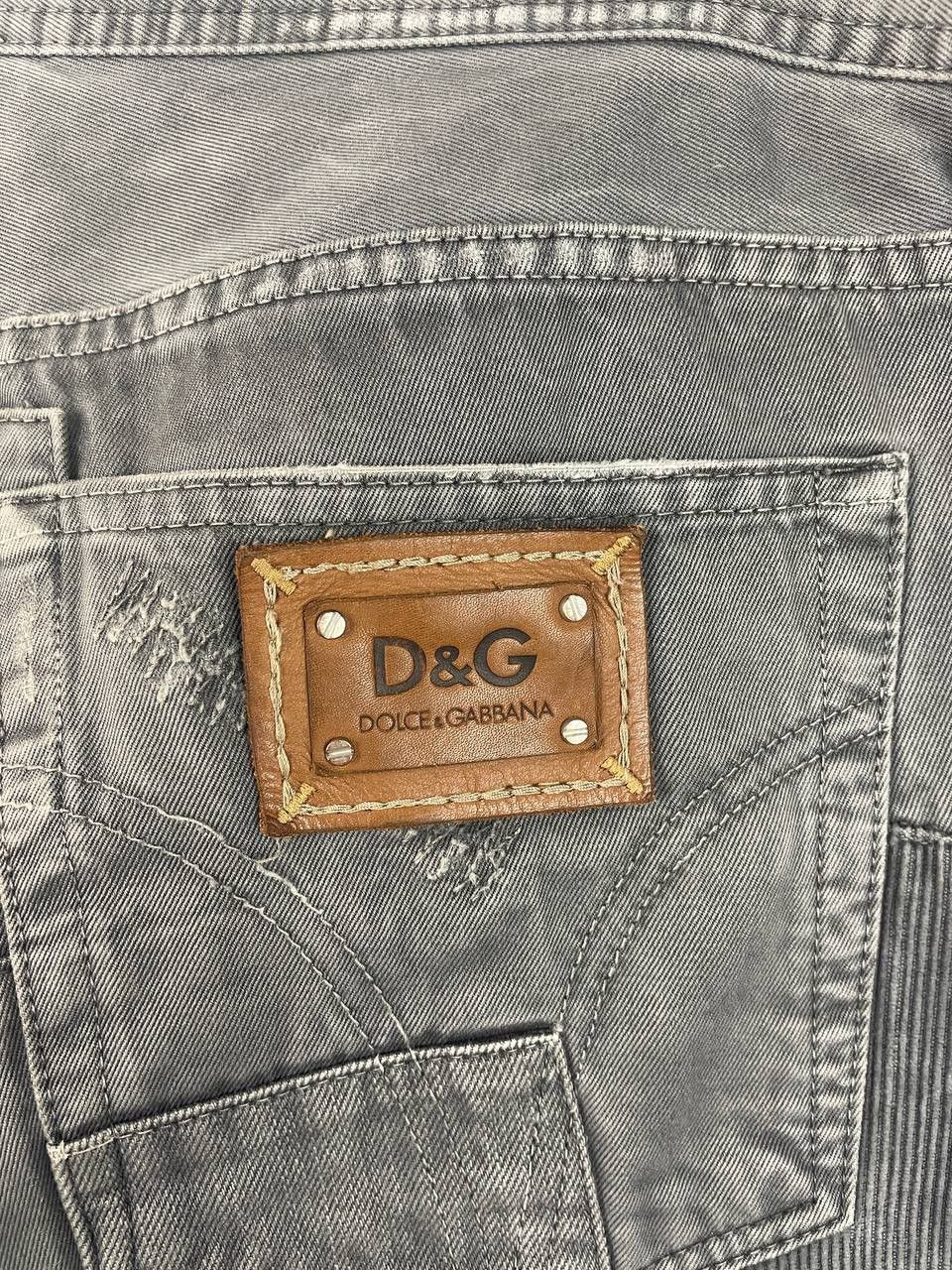 Dolce & Gabbana Dolce&Gabbana Grey Cargo Pants Denim y2k Size US 36 / EU 52 - 15 Thumbnail