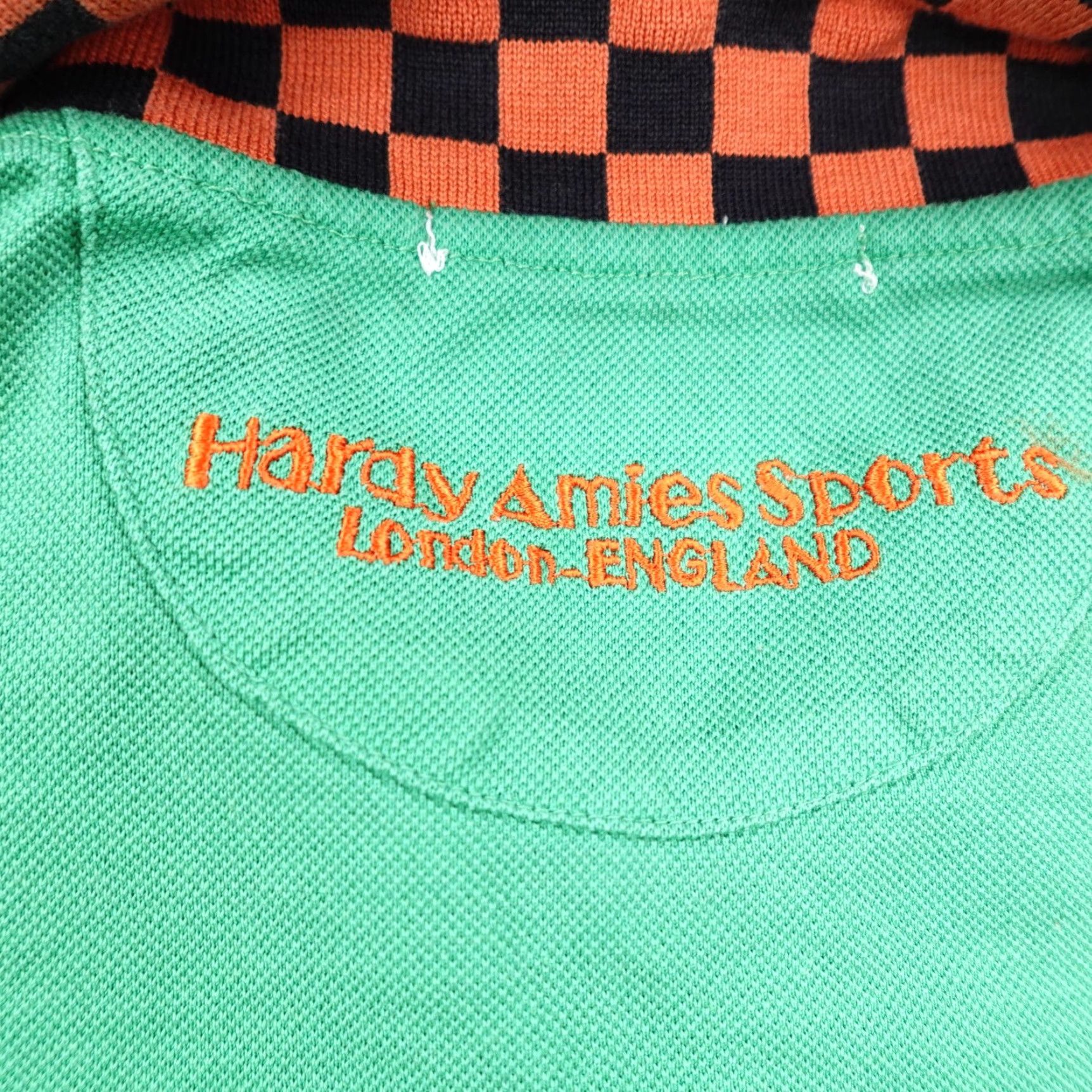 Hardy Amies VINTAGE Hardy Amies Polo Shirt Mens Large Green Embroidered Golf Contrast Collar Size US L / EU 52-54 / 3 - 7 Thumbnail