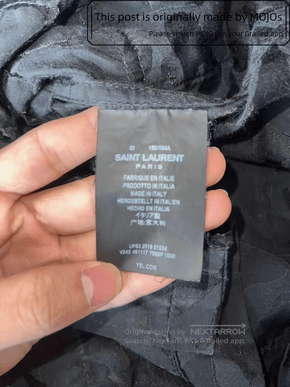 Saint Laurent Paris Sz 52 Saint Laurent Paris 16AW Camo Military Jacket mojos15 Size US L / EU 52-54 / 3 - 5 Thumbnail