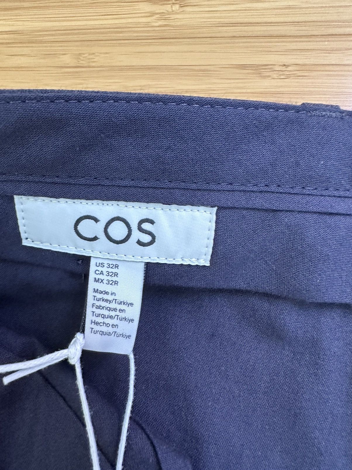 Cos COS Wool Dress Trousers Slim Fit 32R NWT Tailored Navy Size US 32 / EU 48 - 8 Thumbnail