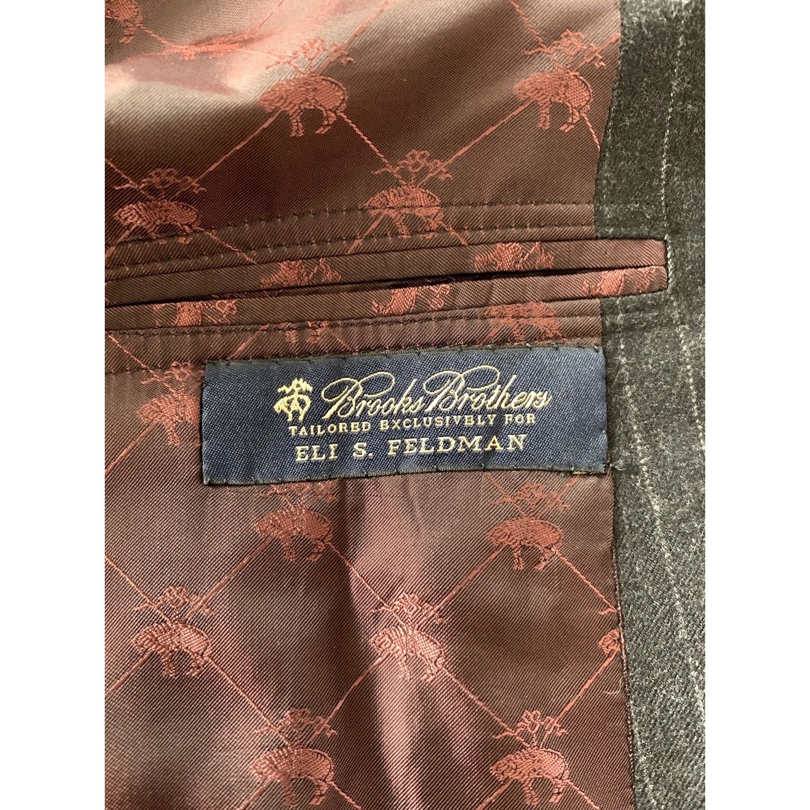 Brooks Brothers Brooks Brothers Blazer Jacket Single-Breasted Notch Wool Gray Pinstripe 54 Regular Mens Vintage Bespoke Hand Tailored Size 54R - 6 Thumbnail
