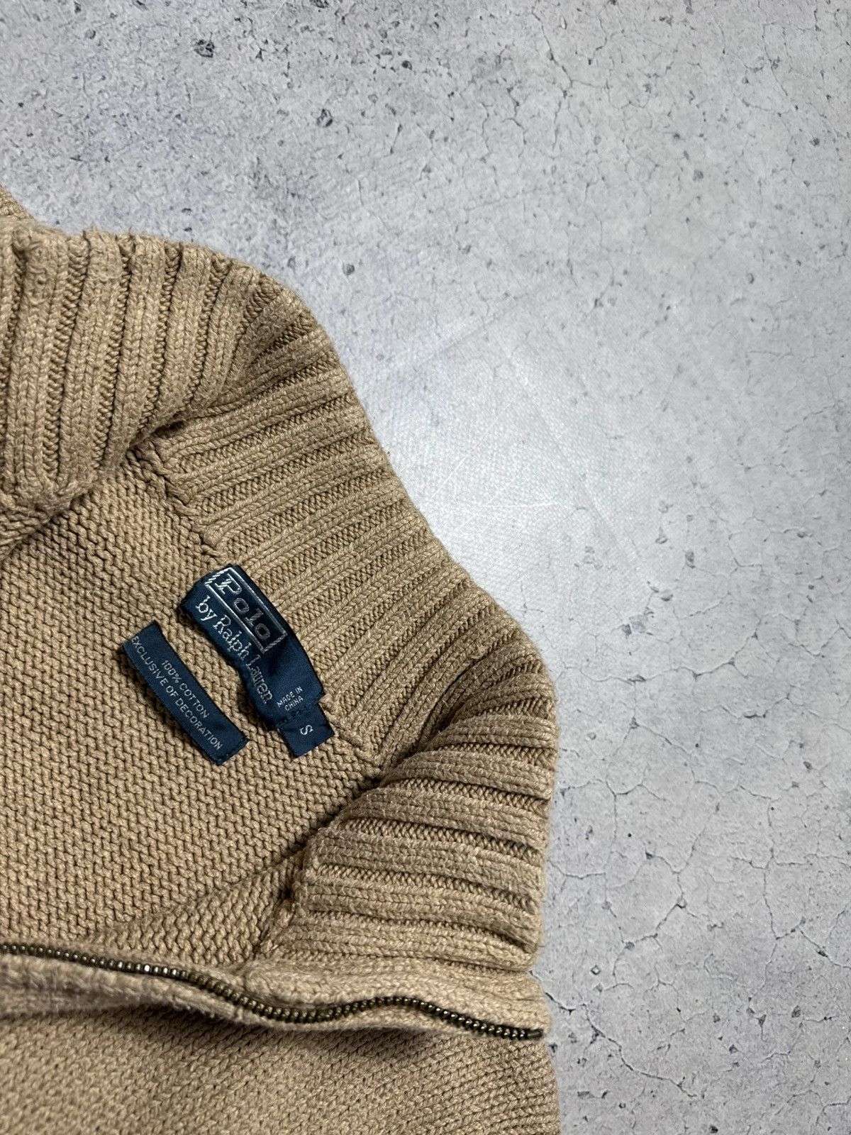 Polo Ralph Lauren Polo Ralph Lauren Knitted 1/4 Zip Beige Vintage Sweater Size US S / EU 44-46 / 1 - 6 Thumbnail