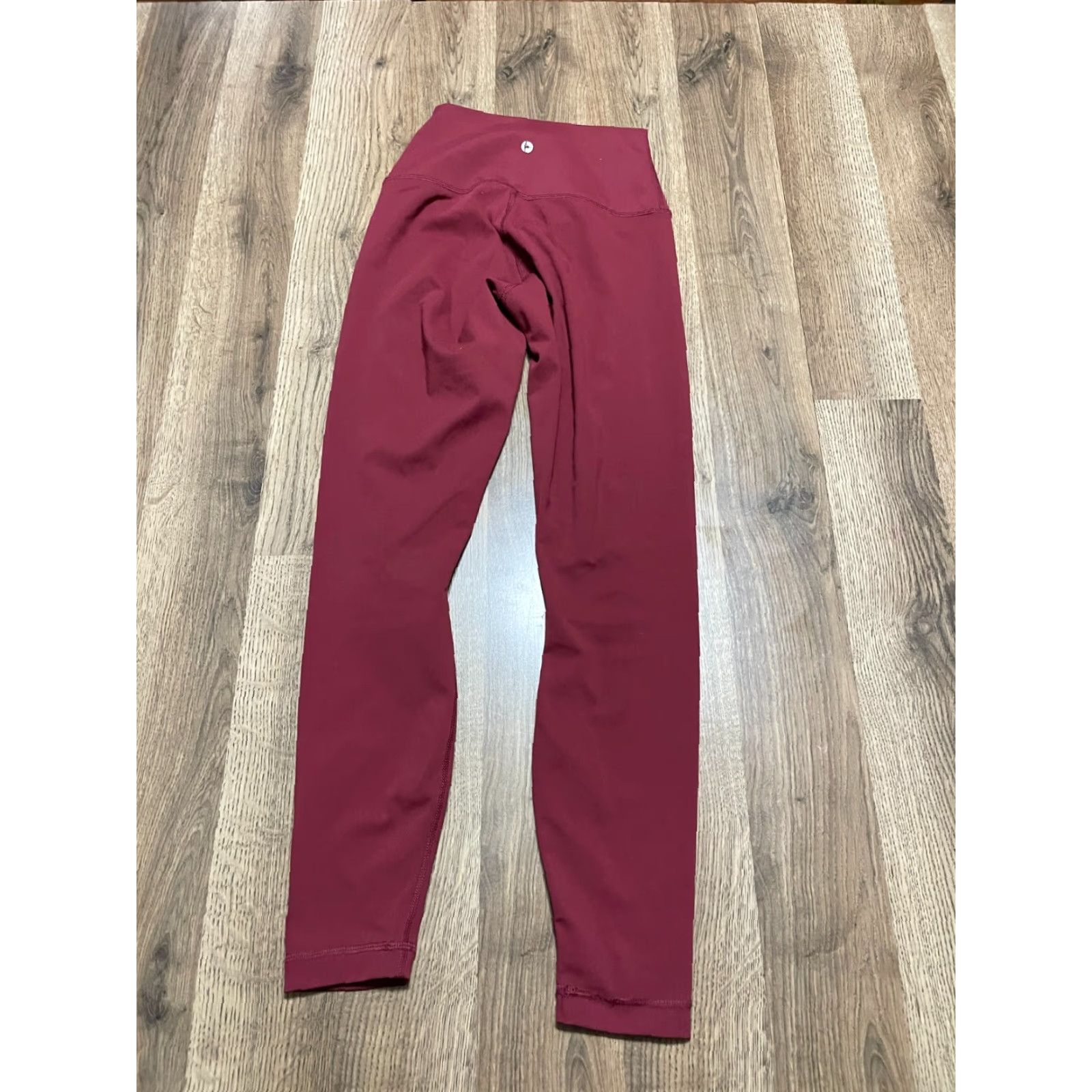 Vintage 90 Degree by Reflex Pants Womens XS Maroon Pull On Leggings Activewear Trousers Skinny Ankle Inseam 24in Casual Fall Spring Summer Red Size 26" / US 2 / IT 38 - 2 Thumbnail
