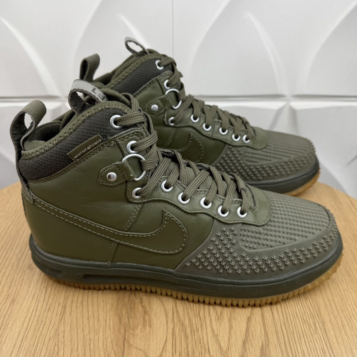 Nike NIKE Sneakers Lunar Force 1 Duck Boot Medium Olive Gum Size US 8 / EU 41 - 2 Thumbnail