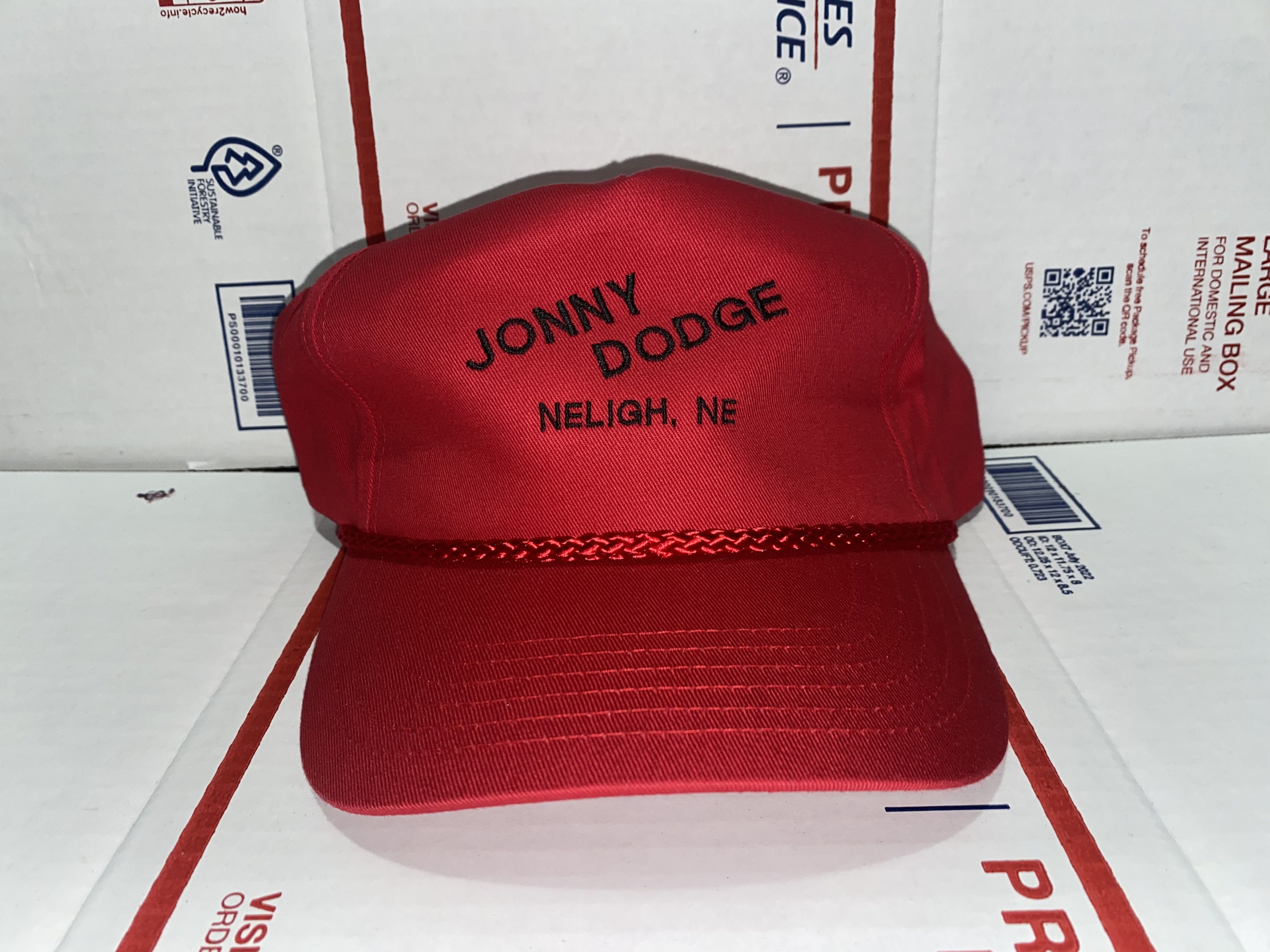 Vintage vintage snapback Trucker hat cap JONNY DODGE car auto dealer Size ONE SIZE - 1 Thumbnail