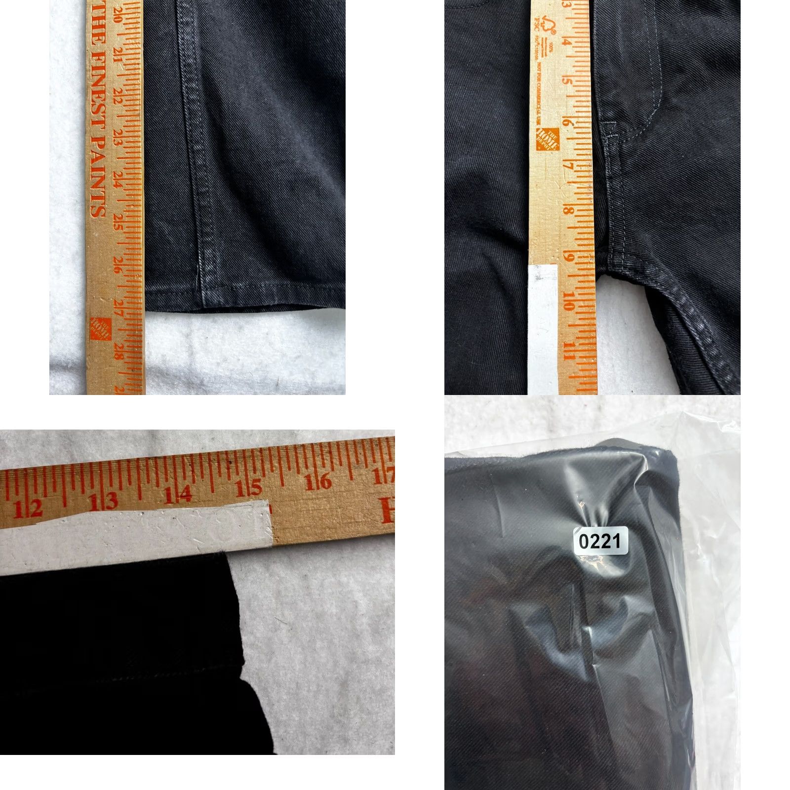 Vintage Free World Night Train Jeans Mens 28 Fit (29x27) Black Regular Straight Pockets Size US 28 / EU 44 - 8 Thumbnail
