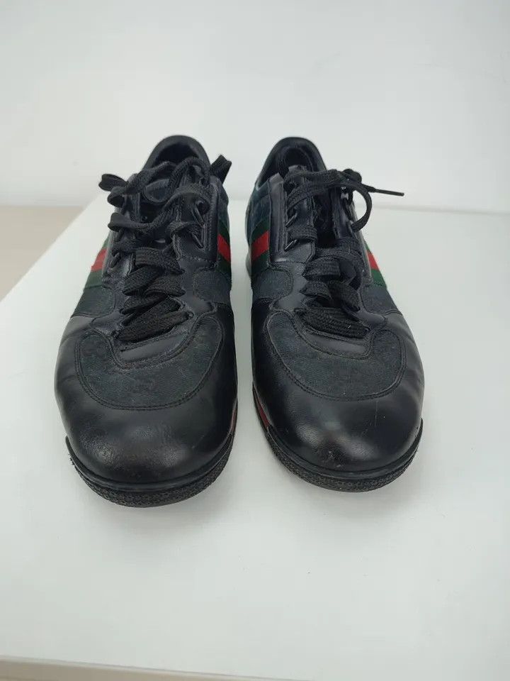 Gucci Gucci Leather Guccissima Strip Web Shoes Sneakers 28 cm Size US 10 / EU 43 - 10 Thumbnail