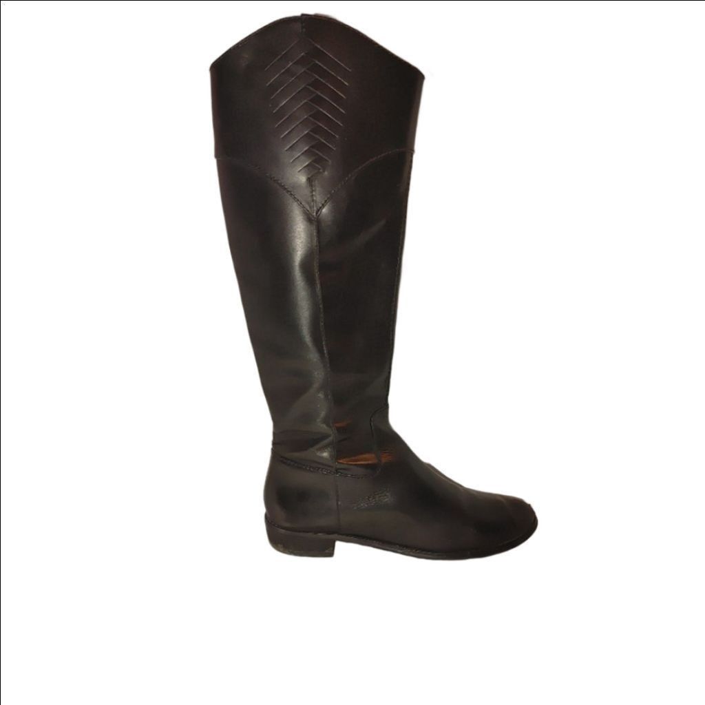 Elie Tahari Tahari Rupert Leather Riding Boots Size 10M Size US 10 / IT 40 - 1 Thumbnail