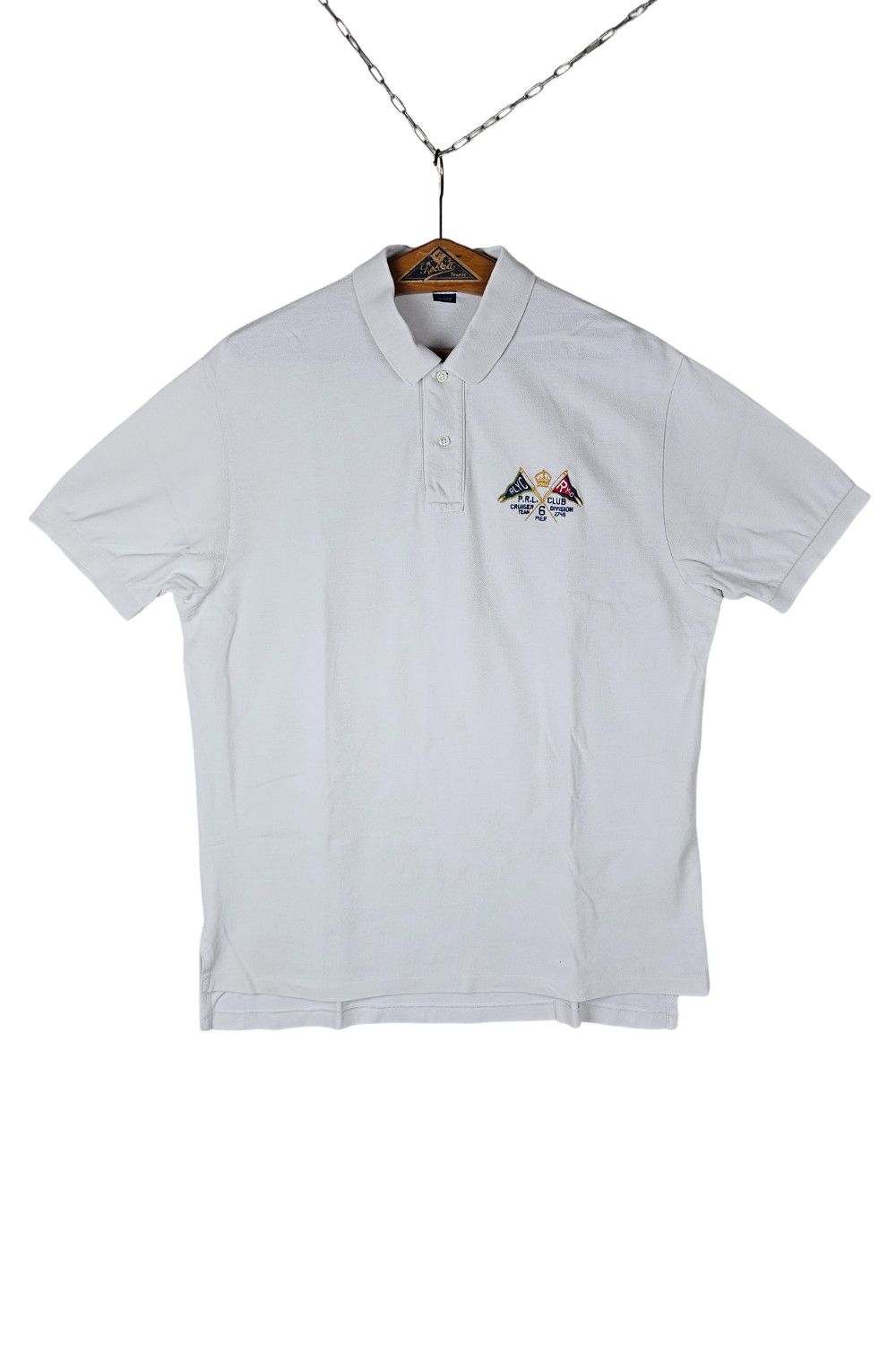 Polo Ralph Lauren 2008 Polo Ralph Lauren “Regatta Pennant” Piqué Polo (L) Size US L / EU 52-54 / 3 - 2 Thumbnail