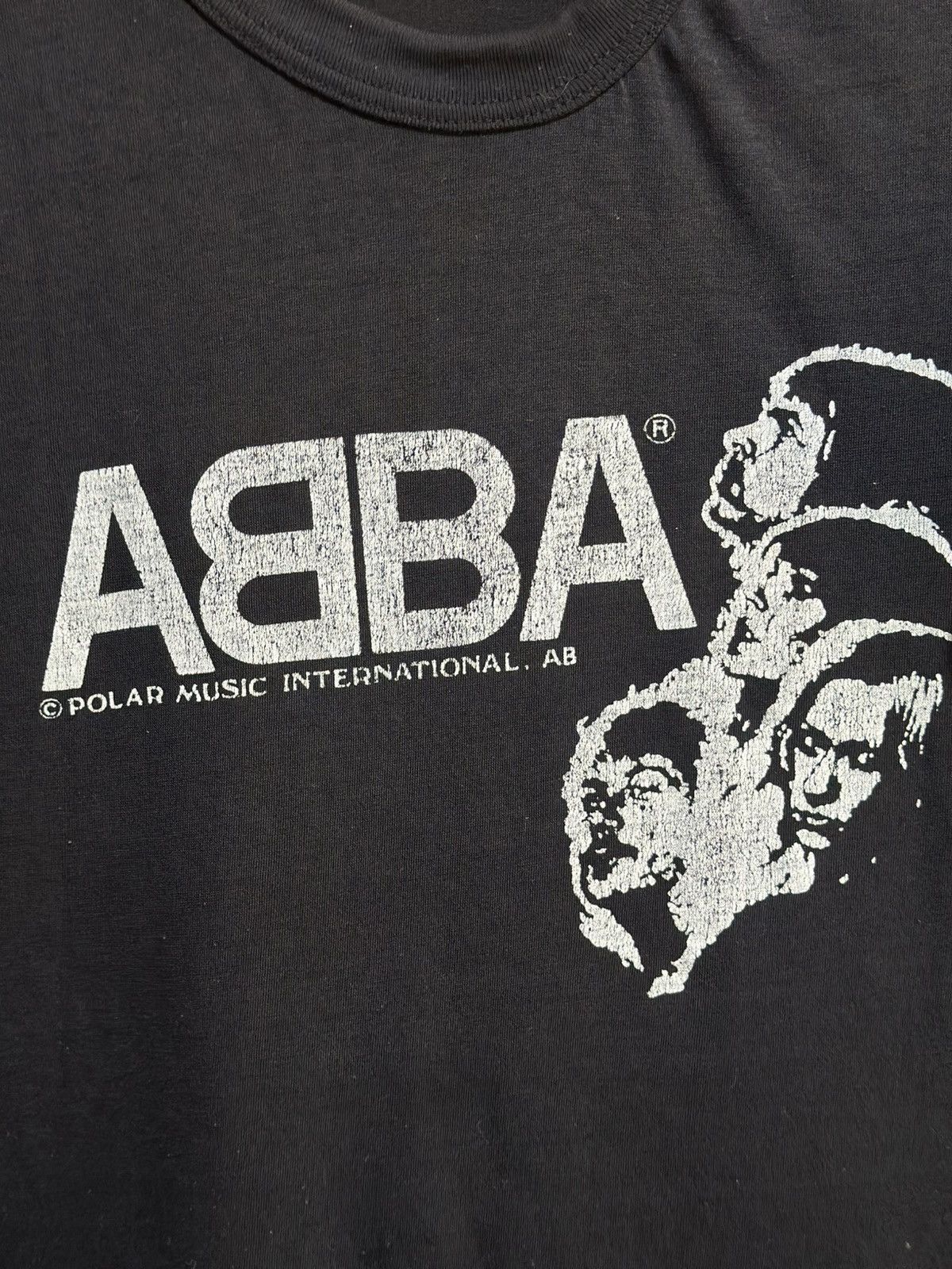 Band Tees Vintage Abba Polar Music International Faded Tee Size US M / EU 48-50 / 2 - 2 Thumbnail
