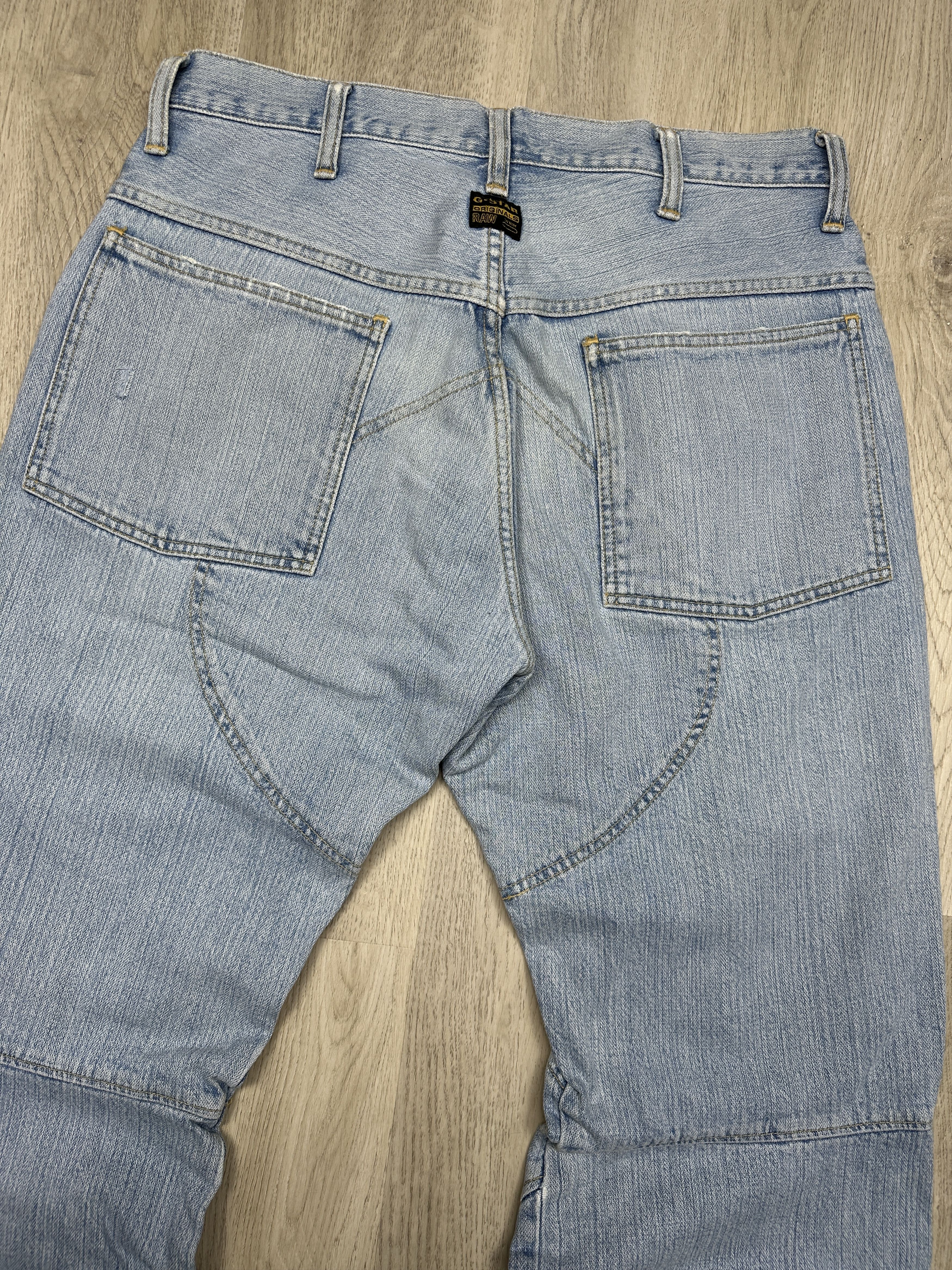 G-Star G Star Raw Vintage Mens Elwood Denim Pants Jeans Double Knee Size US 33 - 5 Thumbnail