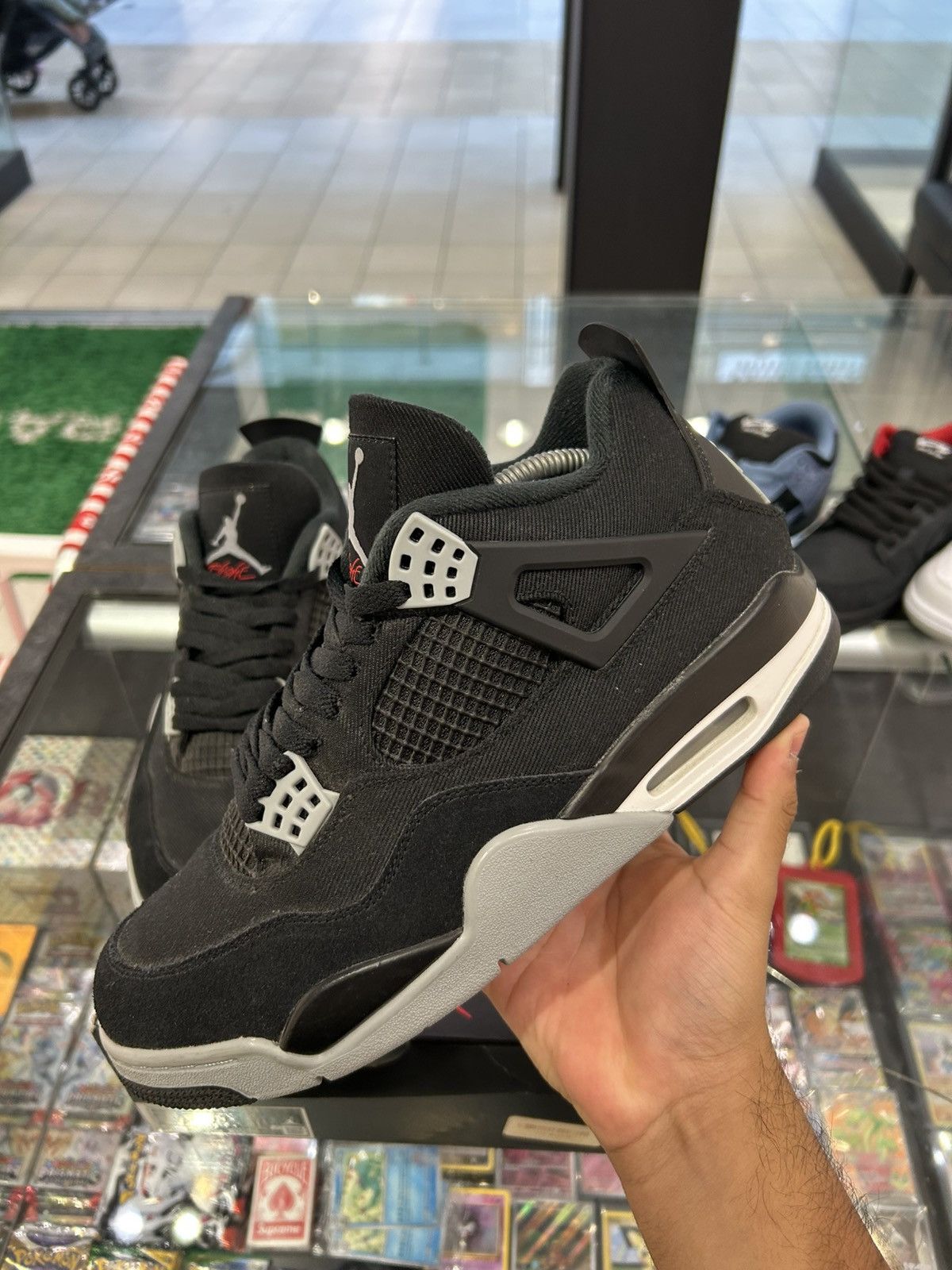 Jordan Brand Jordan 4 black canvas Size US 9.5 / EU 42-43 - 2 Thumbnail