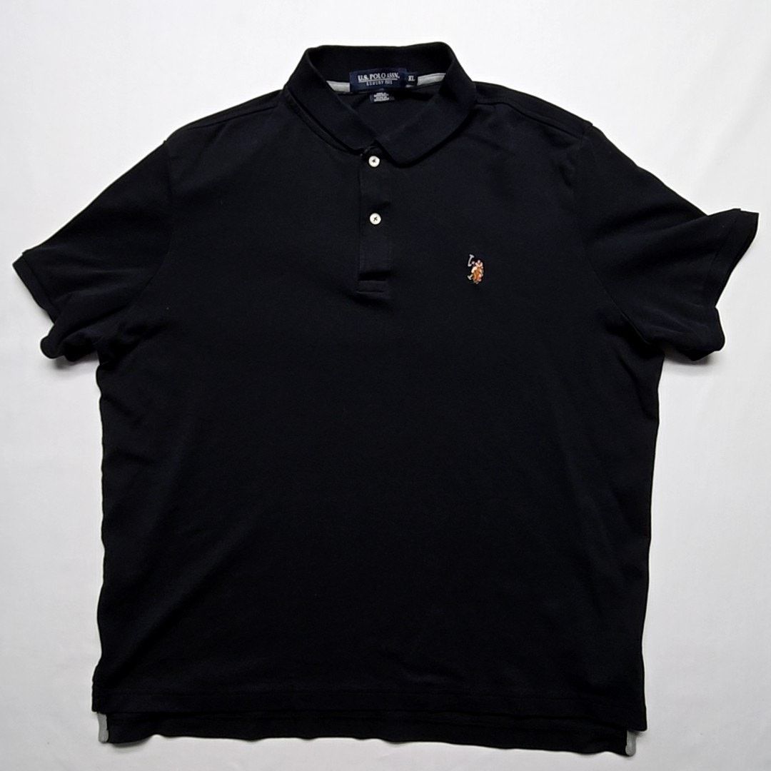 U.S. Polo Assn. U.S. Polo Assn. Black Polo Shirt Embroidered Logo Mens XL Size US XL / EU 56 / 4 - 1 Thumbnail