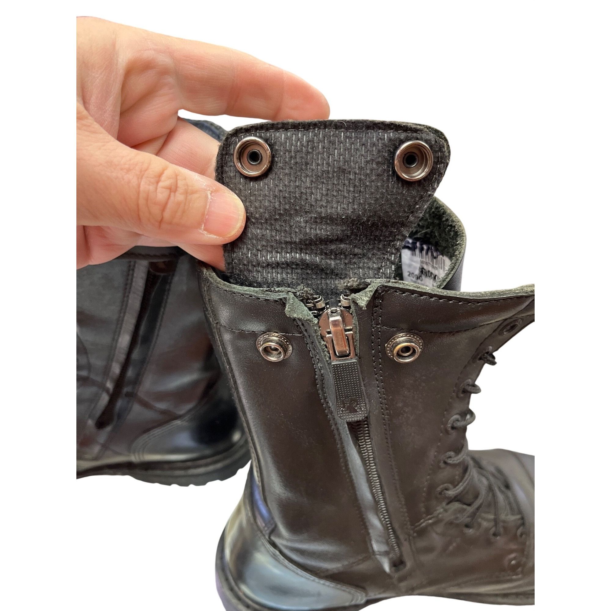 Other Rocky 2090 mens black leather mid calf moto riding para boot Size US 9.5 / EU 42-43 - 6 Thumbnail