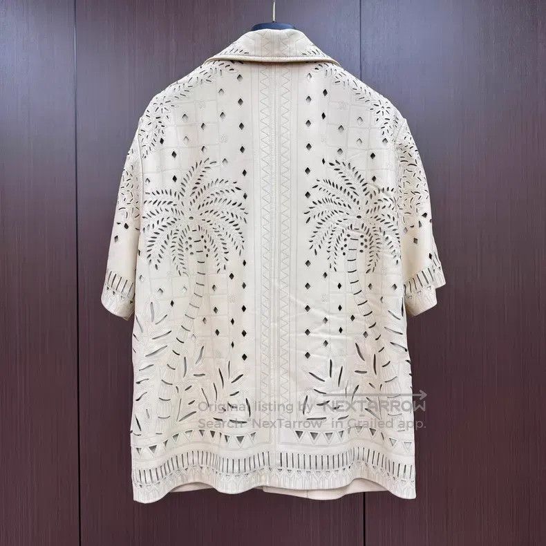 Amiri Amiri Cutout palm tree leather shirt Size US S / EU 44-46 / 1 - 2 Thumbnail