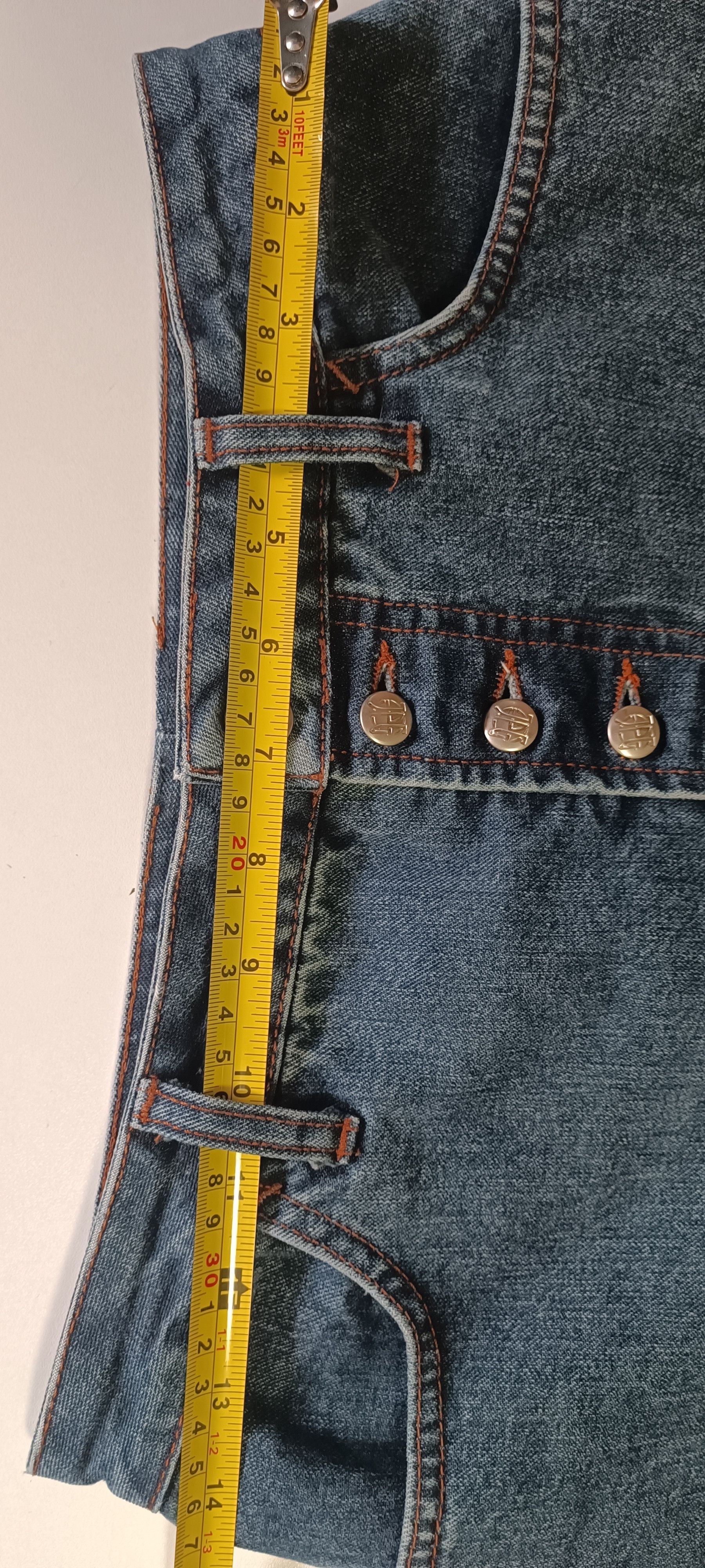 Jean Paul Gaultier Trapezoidal midi denim skirt Size 27" / US 4 / IT 40 - 4 Thumbnail