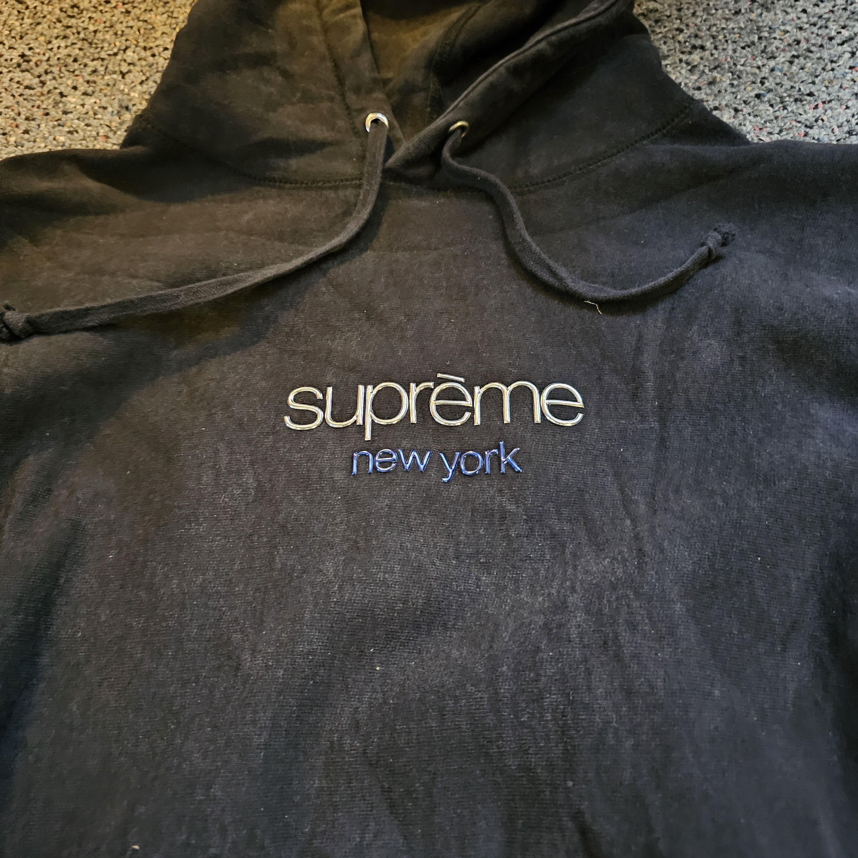 Supreme Supreme Chrome Classic Logo Hoodie | Grailed