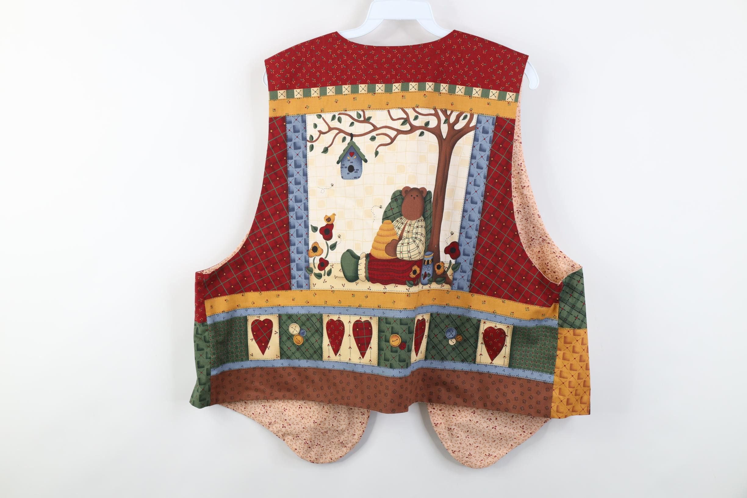 Vintage Vintage 90s Streetwear Reversible Country Bear Chicken Vest Size XL / US 12-14 / IT 48-50 - 7 Thumbnail