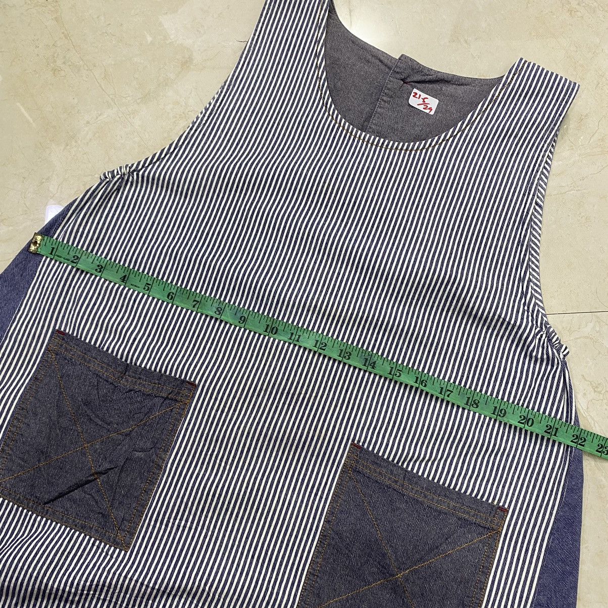 Vintage 💥VINTAGE HICKORY casual denime kitchen APRON Size ONE SIZE - 2 Thumbnail
