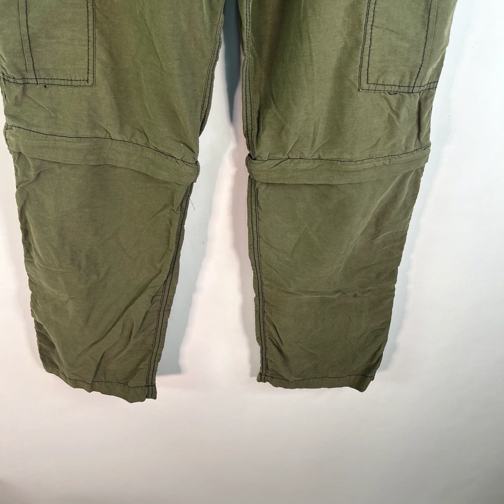 Vintage VINTAGE Wear First Cargo Pants Men Size 34 Green Rip-Stop Convertible Workwear Size US 34 / EU 50 - 4 Thumbnail