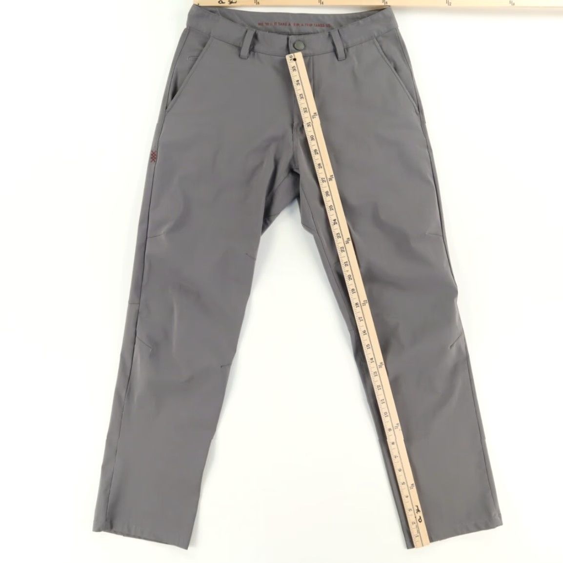 Rhone Rhone Commuter Slim Polyester Woven Chino Pants Gray Men's 28 Size US 28 / EU 44 - 3 Thumbnail