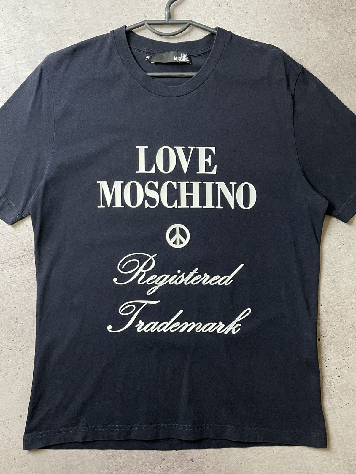 Moschino Love Moshino Black T Shirt Men Size M Big Logo Luxury Size US M / EU 48-50 / 2 - 2 Thumbnail