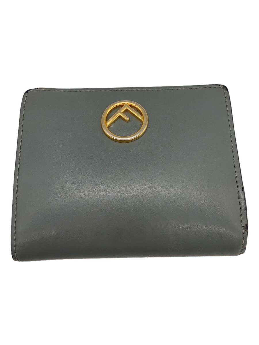 Fendi Fendi F Bi-Fold Wallet Grey Size ONE SIZE - 1 Thumbnail