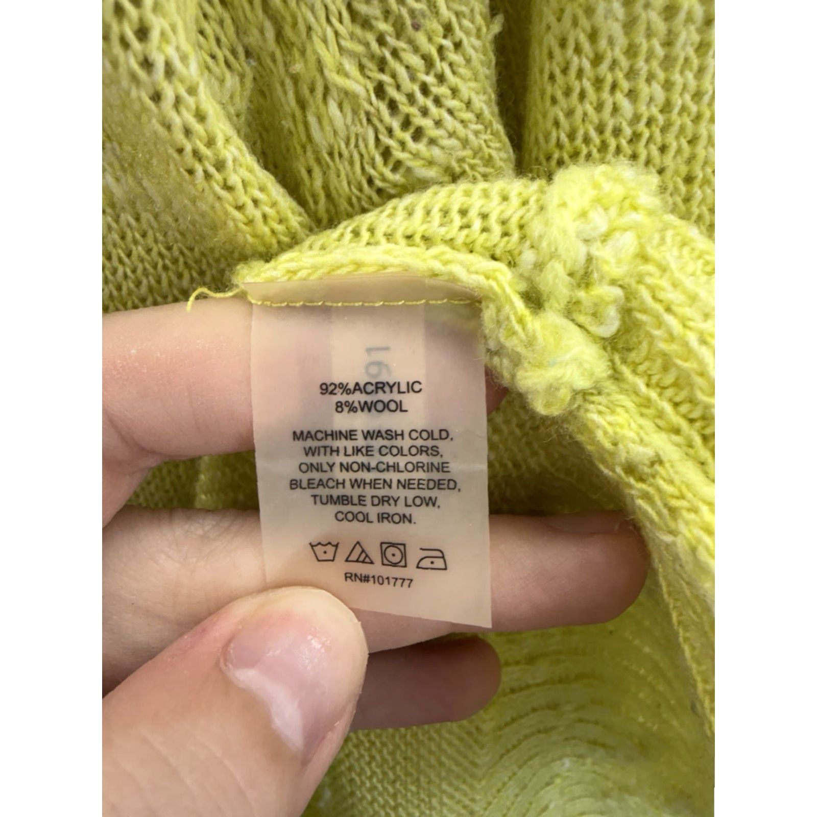 Vintage Lola By AFG Womens Sweater Size S Green Long Sleeve Open Knit Boat Neck Size S / US 4 / IT 40 - 6 Thumbnail
