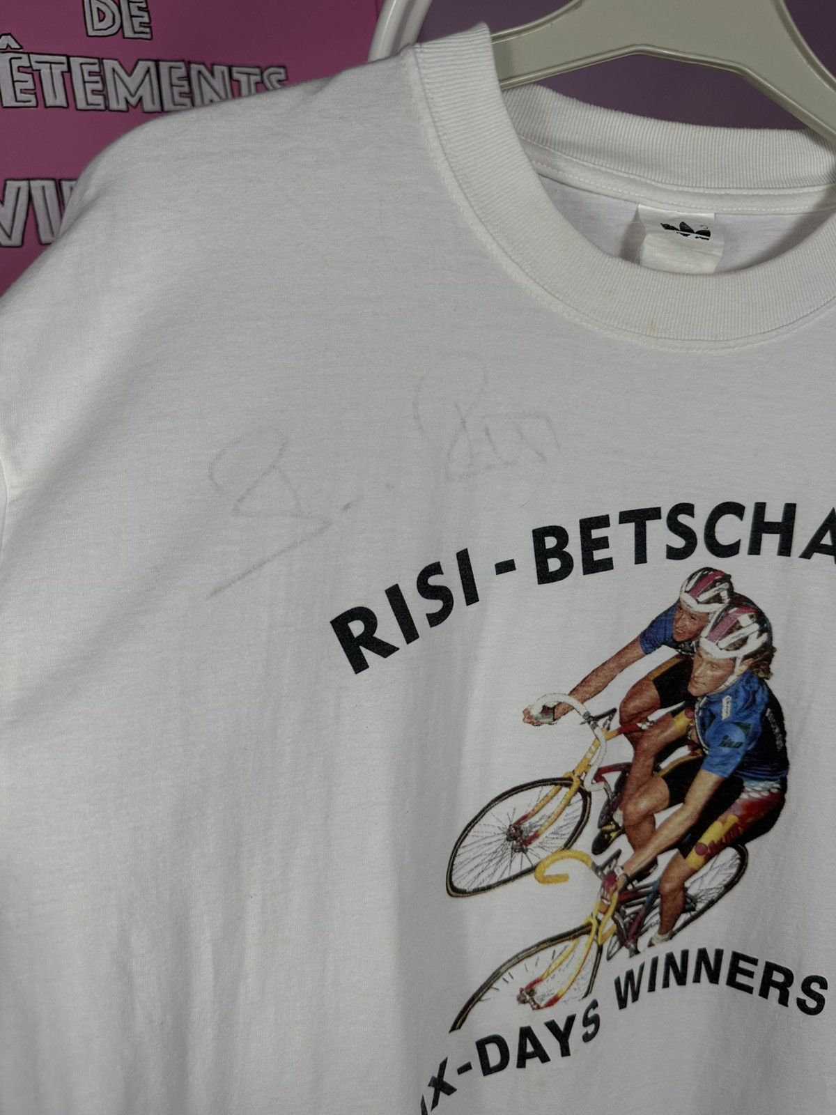 Adidas Adidas Signed Bruno Risi Kurt Betschart Six Days Winners Size US L / EU 52-54 / 3 - 6 Thumbnail