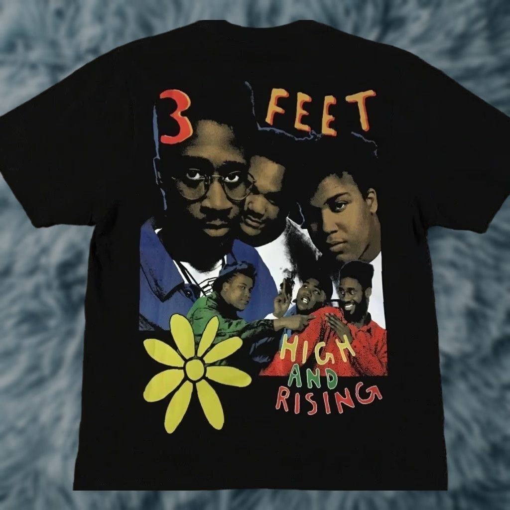 Nostalgtees De La Soul Modern Boot All Over Print Shirt XL Black Hip Hop Tee Concert 2pac 80s 90s Rap Tee Men Mens