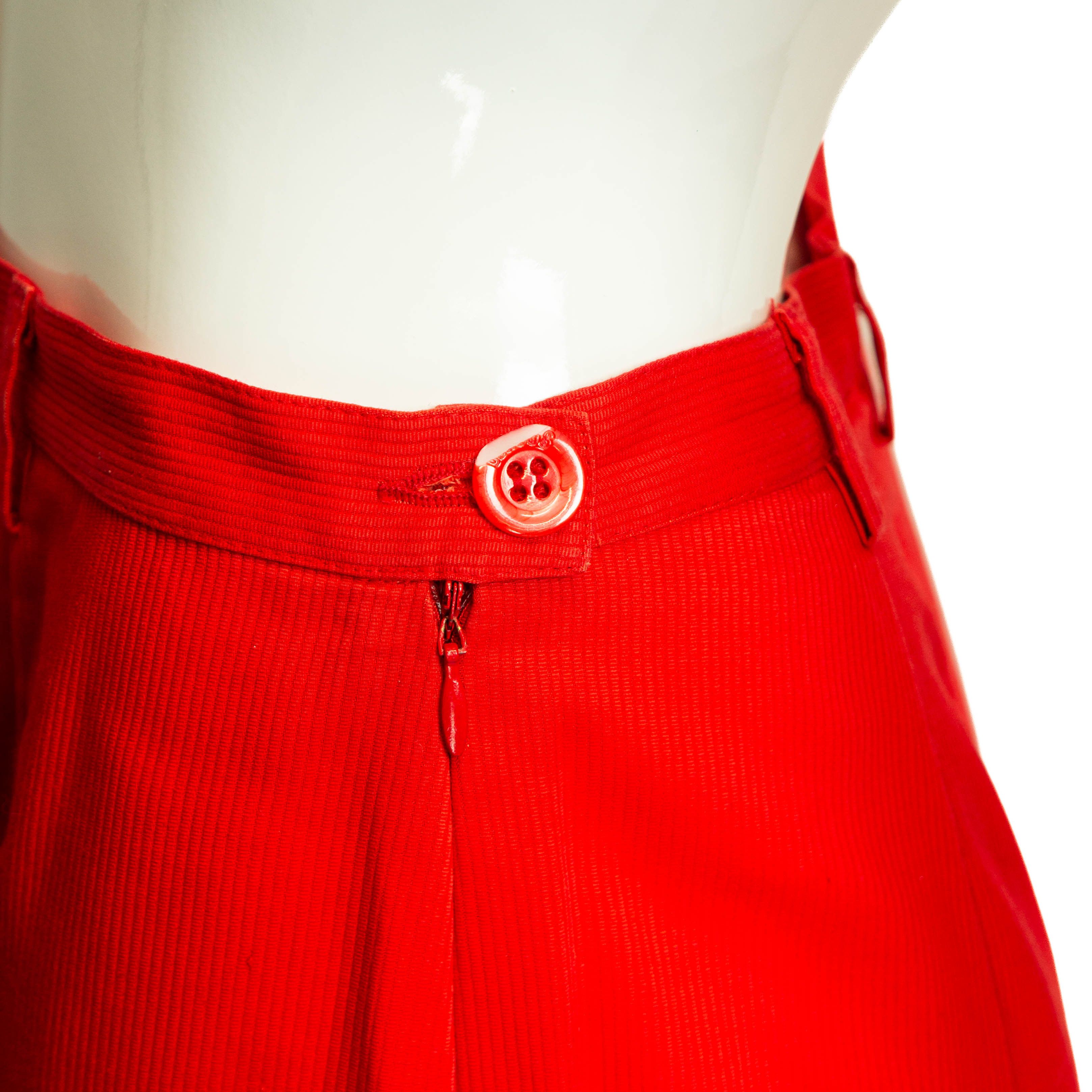 Versace × Versus VERSUS Gianni Versace Red Set Blazer Pants Vintage 90s 00s Size S / US 4 / IT 40 - 12 Thumbnail