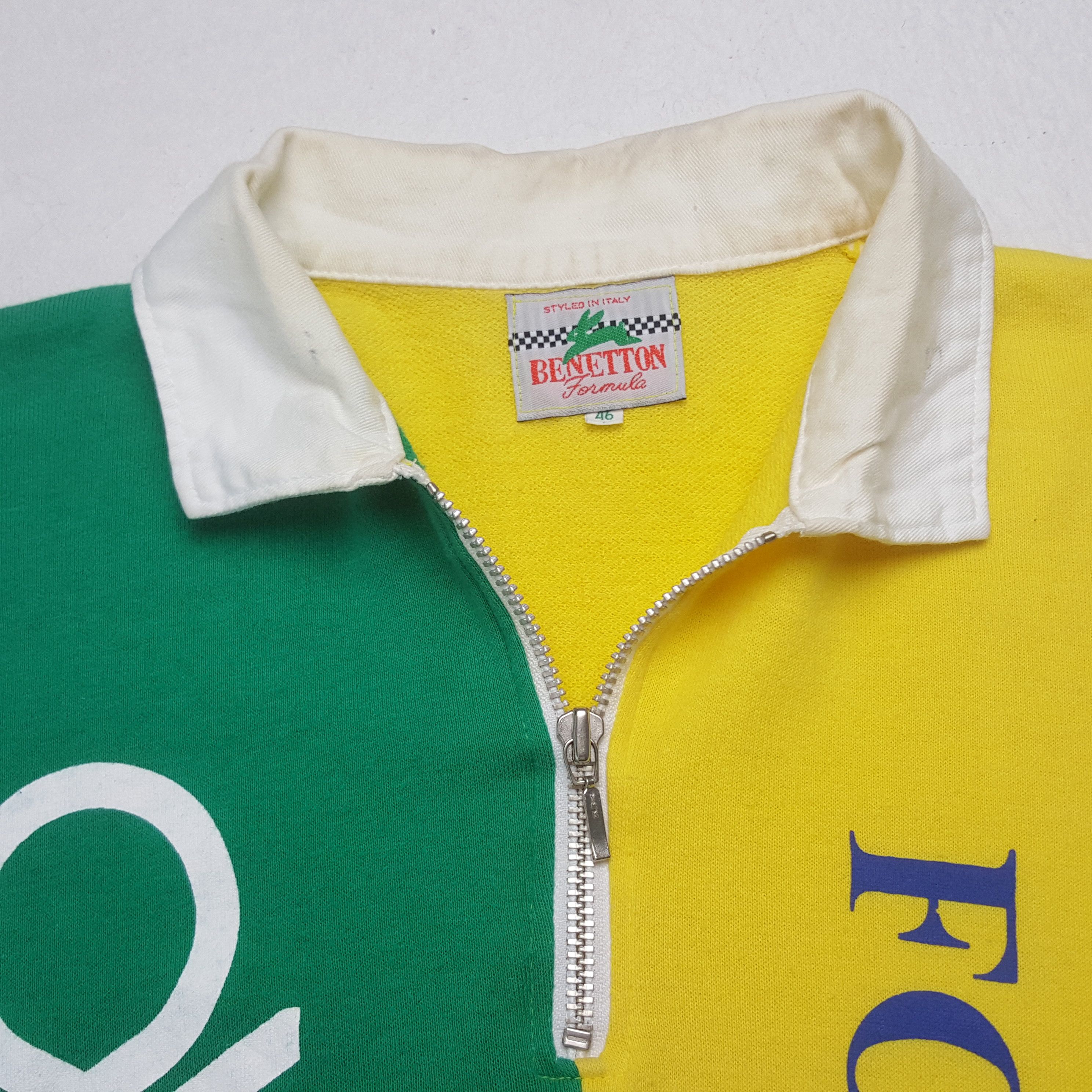 Benetton Vintage Benetton Formula 1 Racing Style Polos RR12 Size US M / EU 48-50 / 2 - 4 Thumbnail