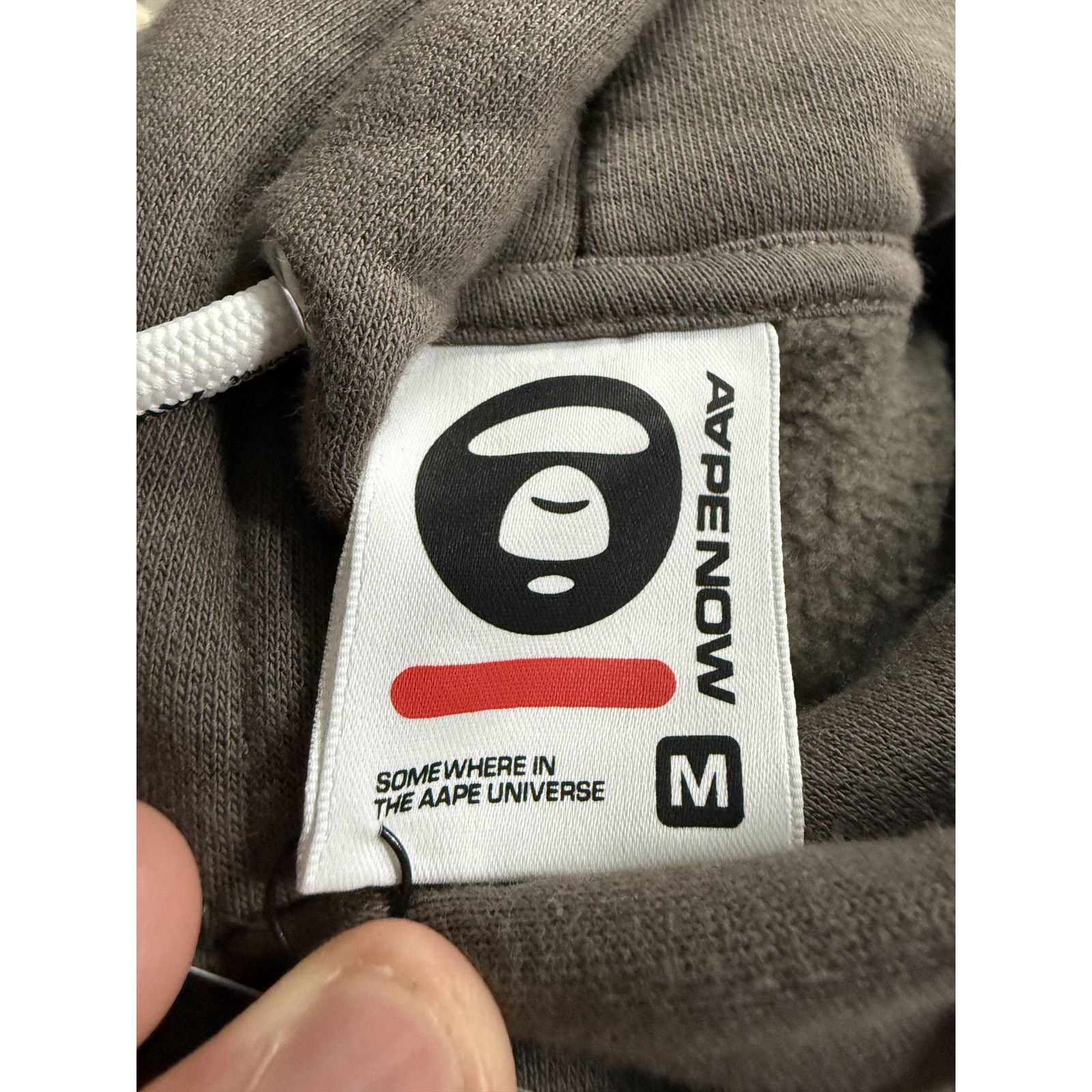 Aape × Bape AApe Hoodie Taupe Used Medium Size US M / EU 48-50 / 2 - 2 Thumbnail