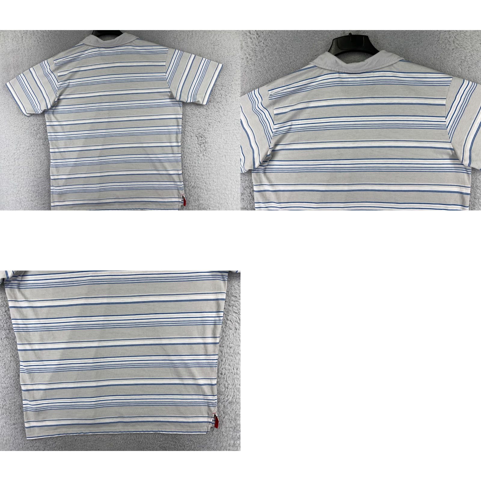 The North Face The North Face Polo Shirt Men XL Gray Stripe 100% Cotton Short Sleeve Golf Casual Size US XL / EU 56 / 4 - 9 Thumbnail