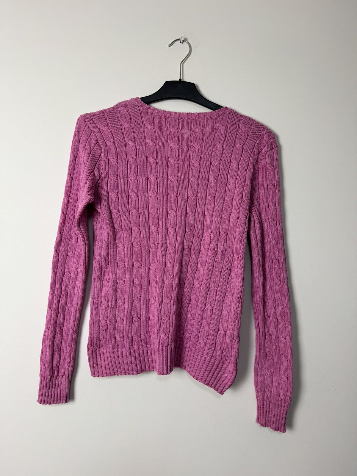 Polo Ralph Lauren Polo Ralph Lauren Cable Knit sweater pink designer Size S / US 4 / IT 40 - 9 Thumbnail