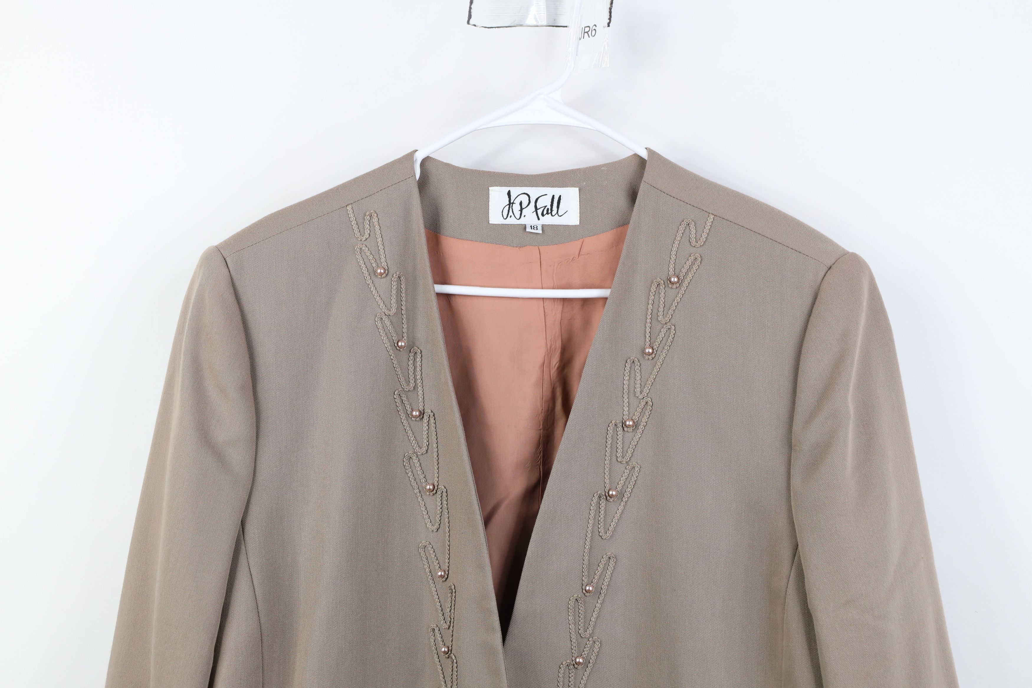 Vintage Vintage 80s 90s Blend Beaded Roped Blazer Suit Jacket USA Size XL / US 12-14 / IT 48-50 - 2 Thumbnail