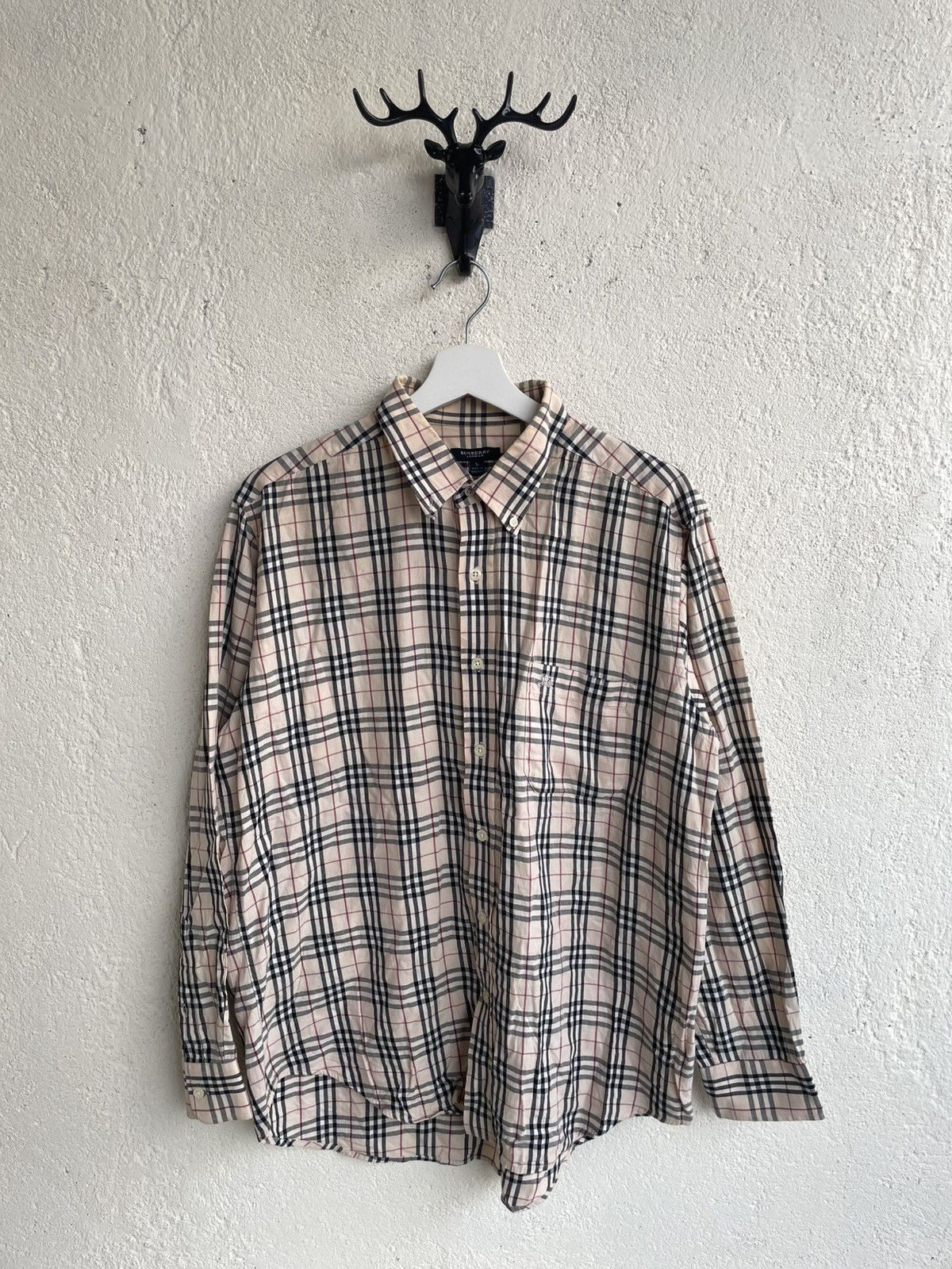 Burberry Vintage Burberry Plaid Shirt Embroidery Novacheck Hysteric Size US XL / EU 56 / 4 - 1 Thumbnail