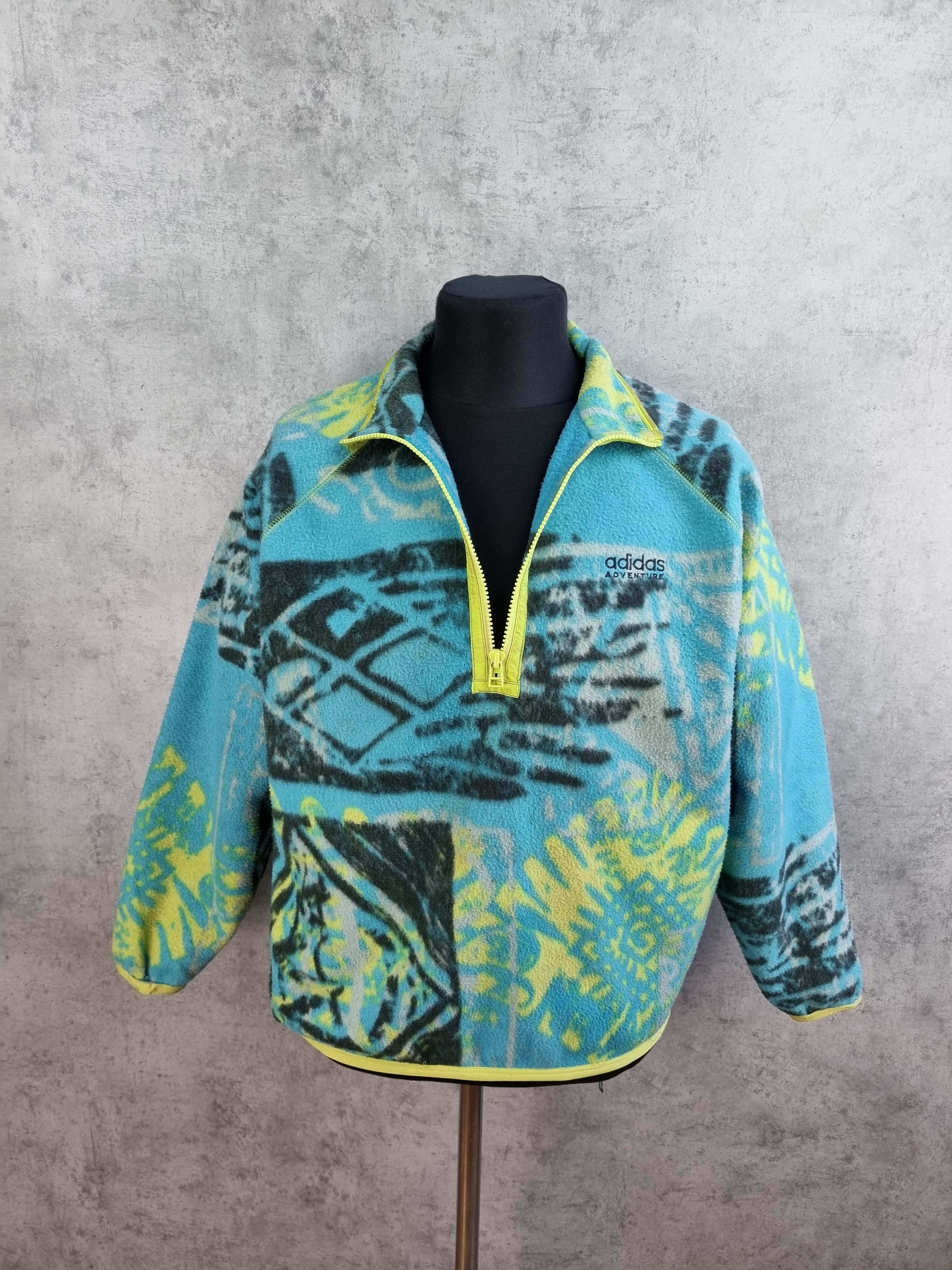 Adidas × Vintage Abstract 90s ADIDAS Adventure Vintage Fleece like Patagonia Size US M / EU 48-50 / 2 - 22 Thumbnail