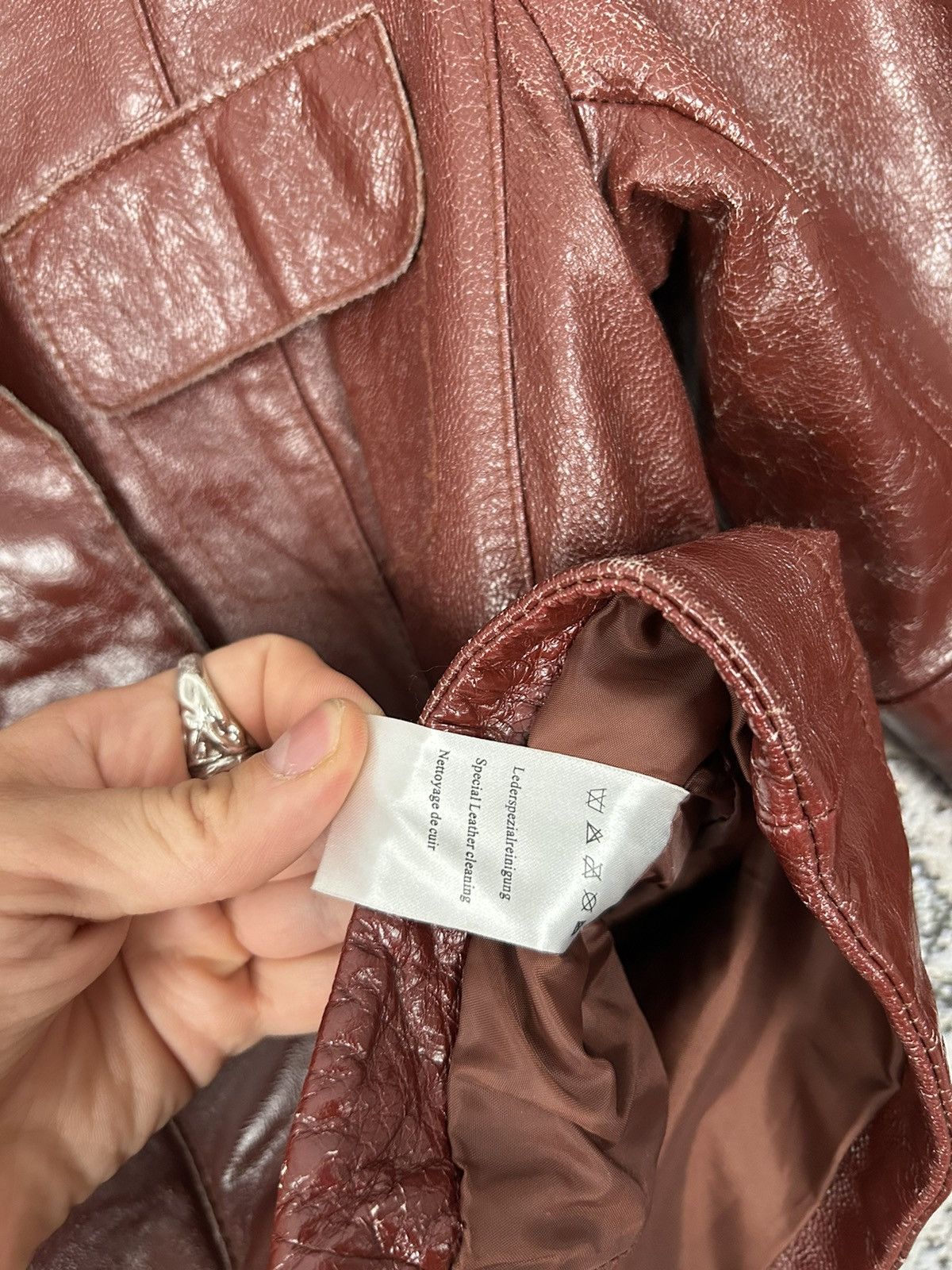 Genuine Leather Vintage Genuine Leather Avantgarde 90s Brown Jacket Size M / US 6-8 / IT 42-44 - 8 Thumbnail