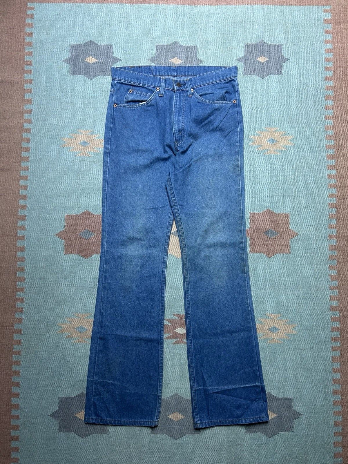 Vintage Vtg 70s Levi’s 517 jeans bootcut flare orange tab USA 32x33 Size US 32 / EU 48 - 5 Thumbnail