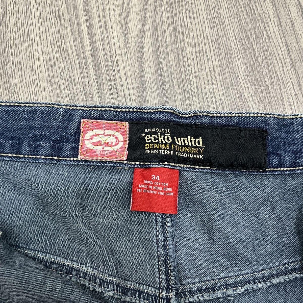 Ecko Unltd. Baggy Jeans Ecko Unltd Big Rhino Logo Denim 🟥 Size US 34 / EU 50 - 12 Thumbnail